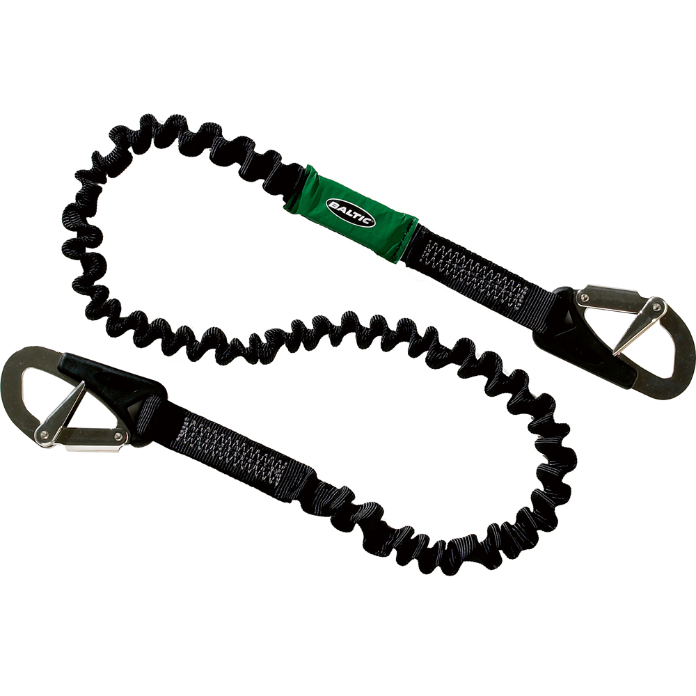 corde de sauvetage élastique 2m noire 2 crochets