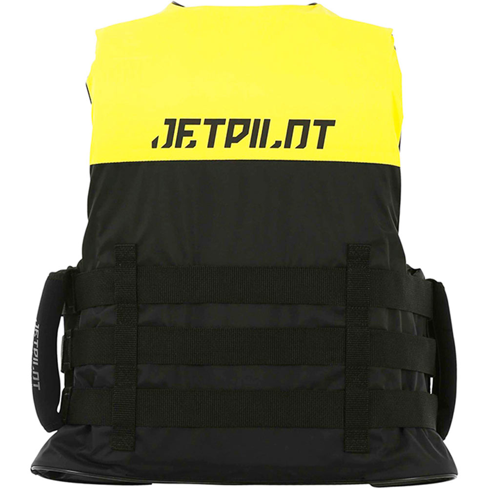 Jetpilot Strike gilet de sauvetage 50N nylon jaune avec poignées super adhérentes 3