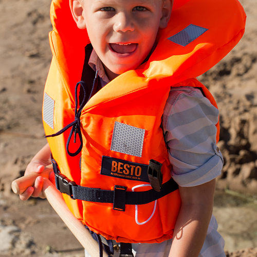 Besto Racingbelt 100N gilet de sauvetage enfant 30-40kg orange 3