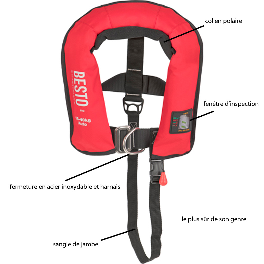 Pro Junior 100N gilet de sauvetage enfant 15-40kg