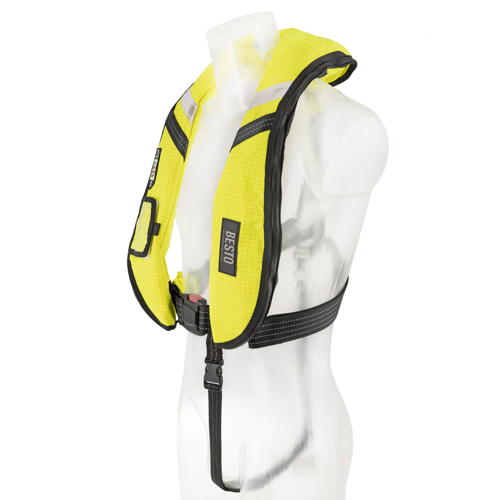 Besto gilet de sauvetage 300N antistatique - ignifuge A/W ISO jaune 2