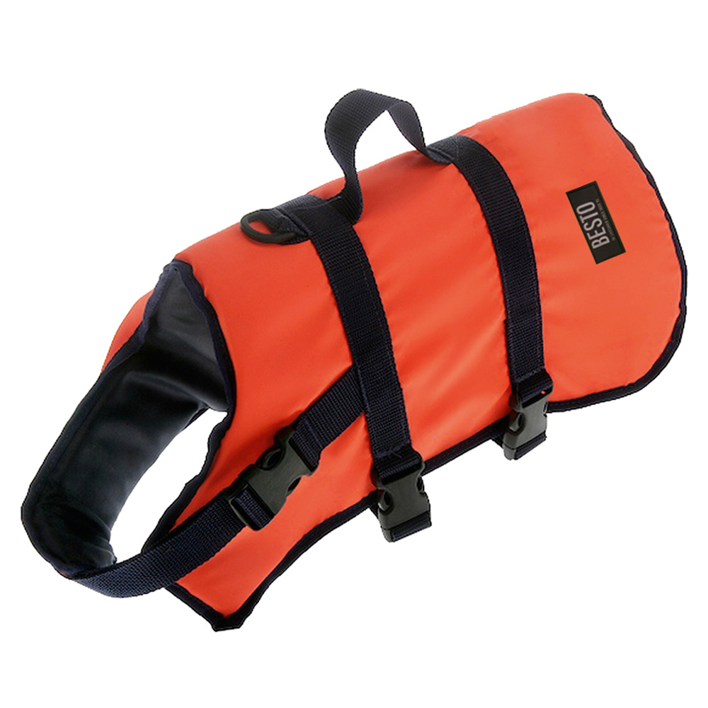 gilet de sauvetage chien orange