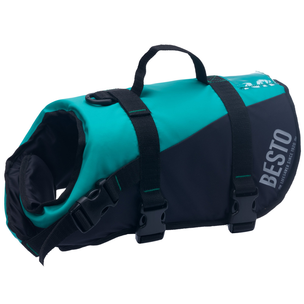 gilet de sauvetage deluxe pour chien bleu/noir