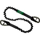 baltic corde de sauvetage élastique 2m noire 2 crochets